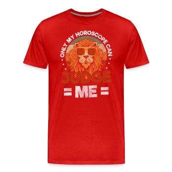 Signe du zodiaque Signes du zodiaque Étoiles d’août - T-shirt bio Premium Homme - rouge - Devant - Damien (186cm)