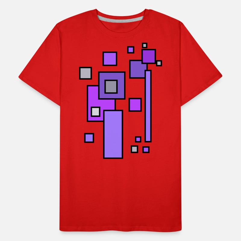 Architecture Building Blocks Pattern - LAVENDER Men's Premium Organic T-Shirt