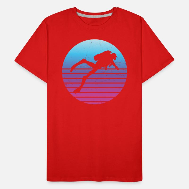 Plongeurs Plongée Plongée Plongée Libre Plongeur T-shirt bio Premium Homme
