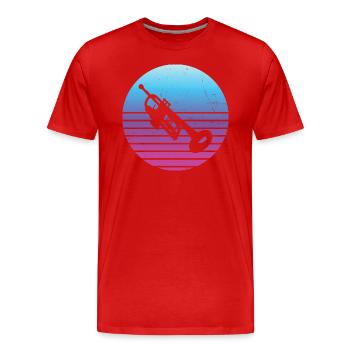 Trumpeter Trumpet Players Women's Trumpet Player - Men's Premium Organic T-Shirt - red - Front - Damien (186cm)