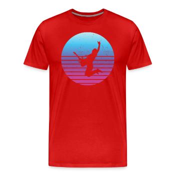 E-gitarre guitare électronique Egitarre classique gui - T-shirt bio Premium Homme - rouge - Devant - Damien (186cm)