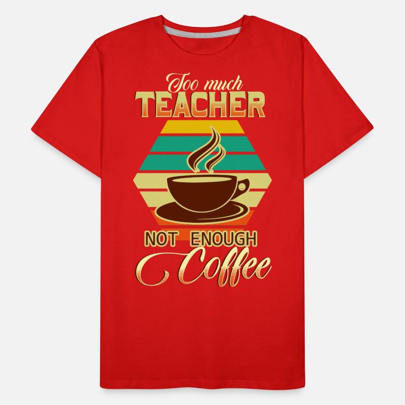 Professeur et café T-shirt bio Premium Homme