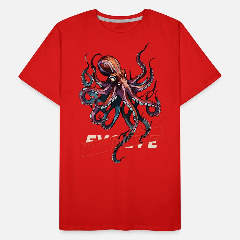 Evolving Kraken Men's Premium Organic T-Shirt