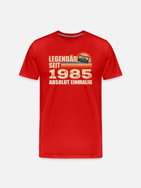 Legendary since 1985 - absolutely unique - Men's Premium Organic T-Shirt - red