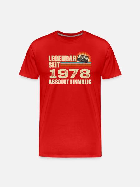 Légendaire depuis 1978 - absolument unique - T-shirt bio Premium Homme - rouge
