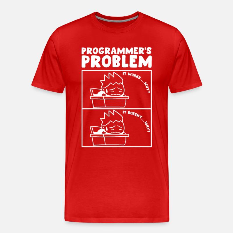 Programmers Problem Programmeur Informaticien - T-shirt bio Premium Homme - rouge
