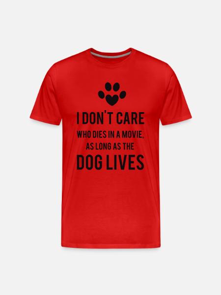 Dogs - Men's Premium Organic T-Shirt - red