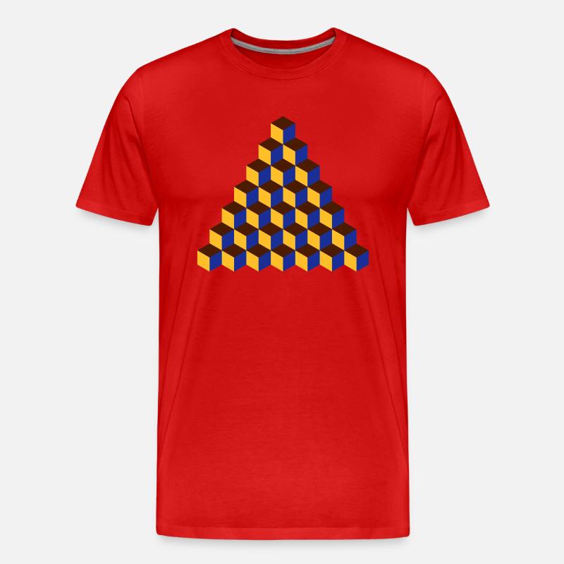 Muster (7) - Männer Premium Bio T-Shirt - Rot