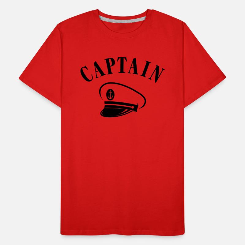 CAPTAIN CAPTAIN'S CAP Men's Premium Organic T-Shirt