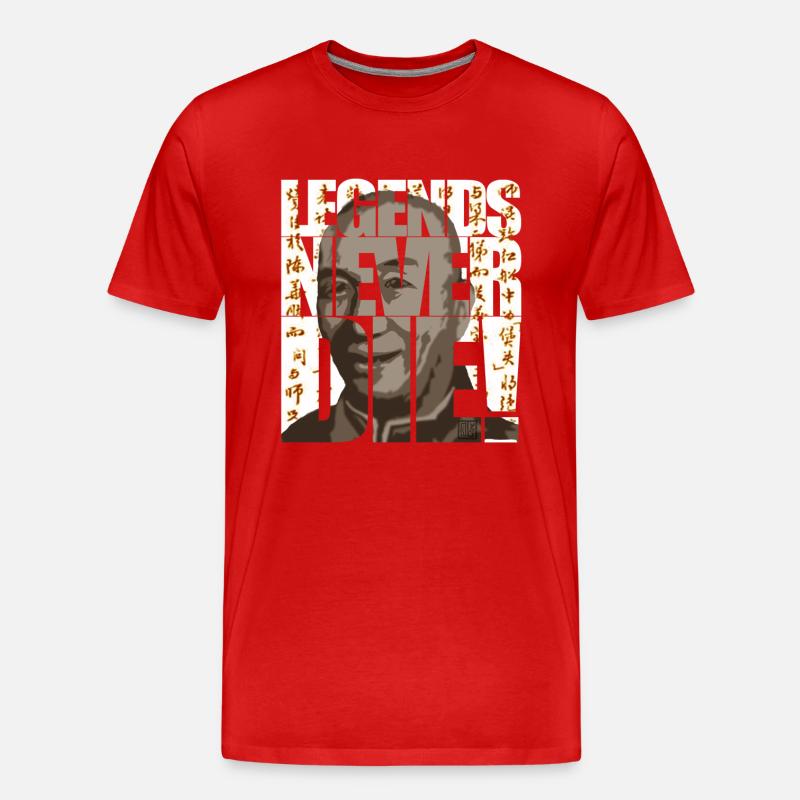 legends never die - Männer Premium Bio T-Shirt - Rot