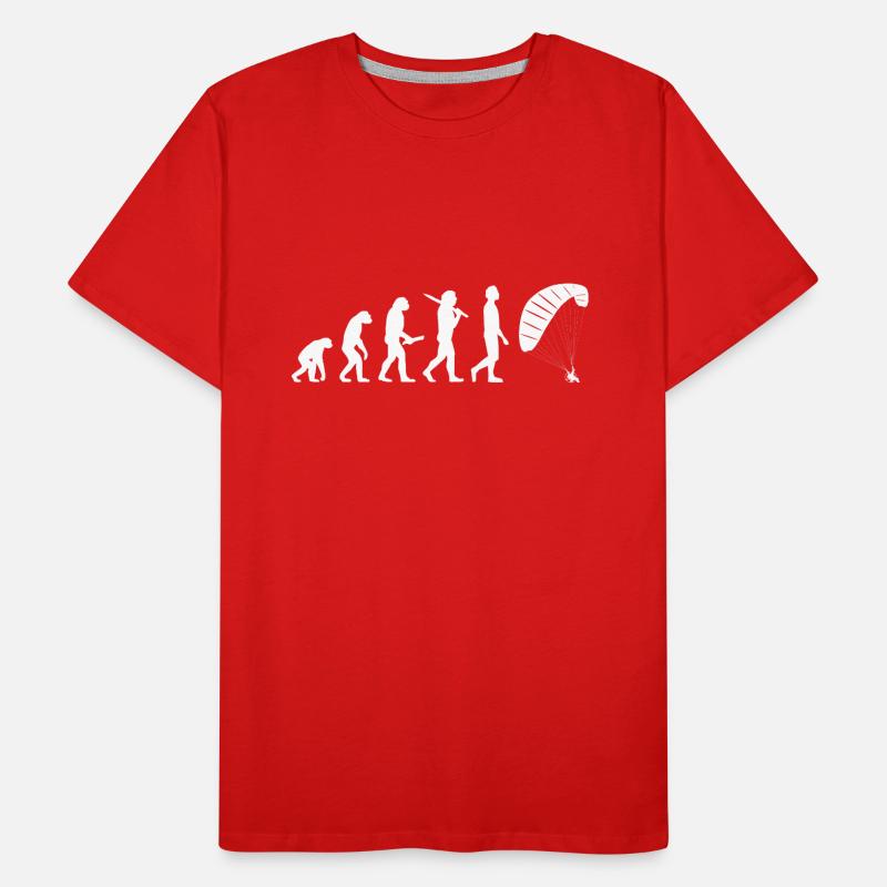 Paragliding Paraglider Evolution Männer Premium Bio T-Shirt