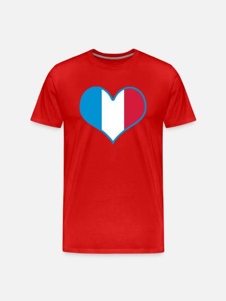 frankreich france - Männer Premium Bio T-Shirt - Rot