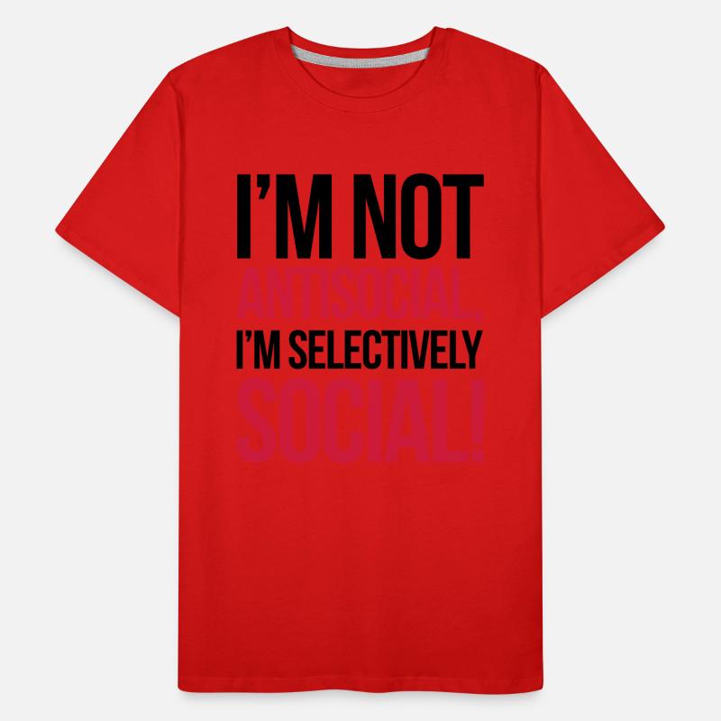 Antisocial Men's Premium Organic T-Shirt