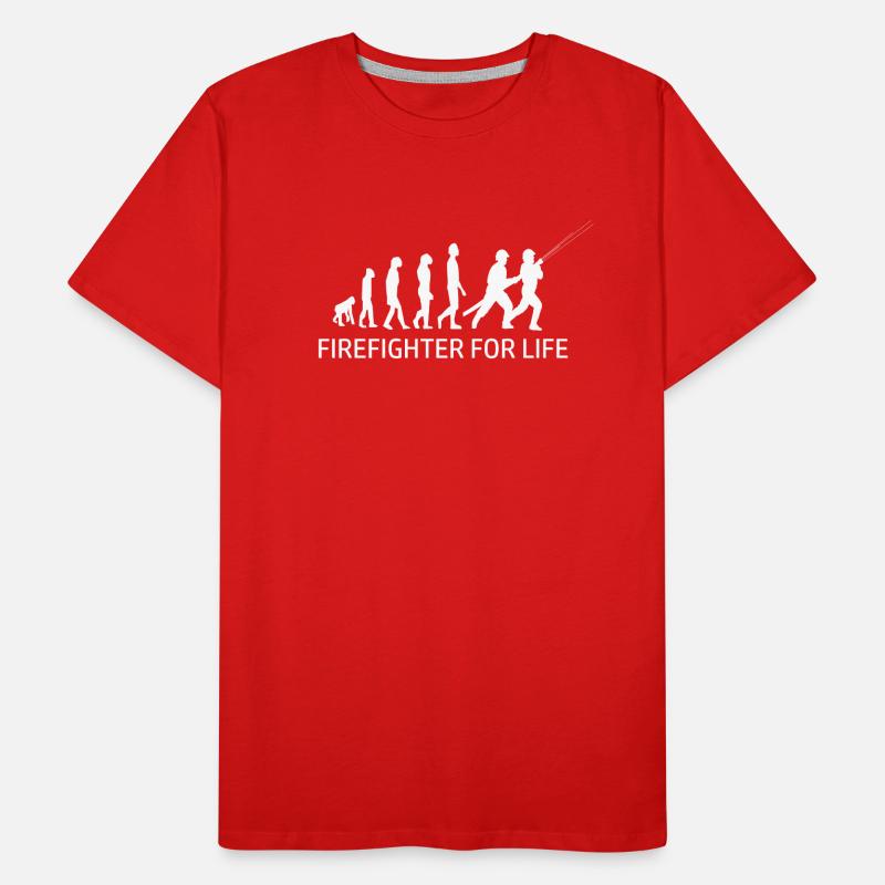 Pompier Pompier Évolution Pompier T-shirt bio Premium Homme