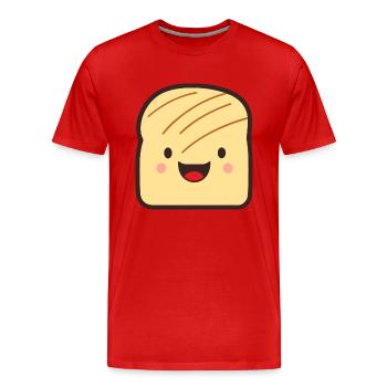 Tartine - T-shirt bio Premium Homme - rouge - Devant - Damien (186cm)