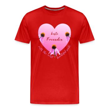 Meilleur ami - T-shirt bio Premium Homme - rouge - Devant - Damien (186cm)