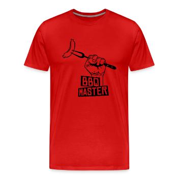 bbq master - Männer Premium Bio T-Shirt - Rot - Vorne - Damien (186cm)