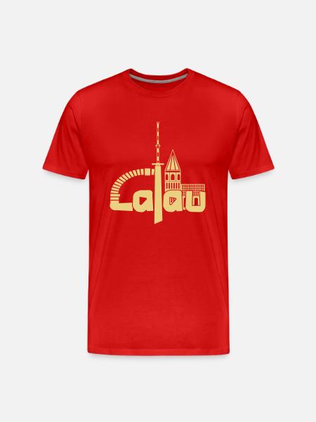 Calau - CA - OSL - Lausitz - Men's Premium Organic T-Shirt - red