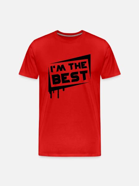 I'm The Best - Men's Premium Organic T-Shirt - red