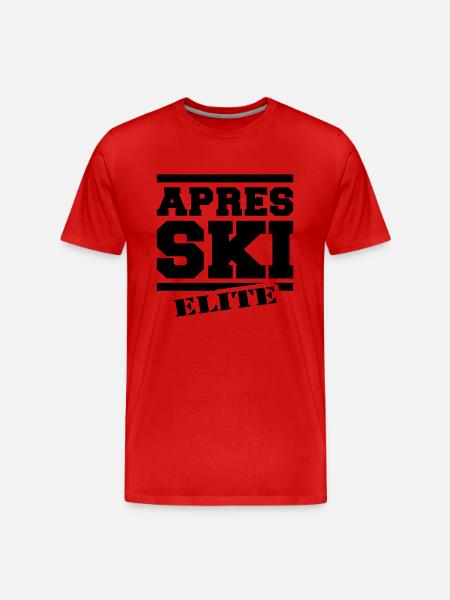 Après-Ski-Elite - Männer Premium Bio T-Shirt - Rot