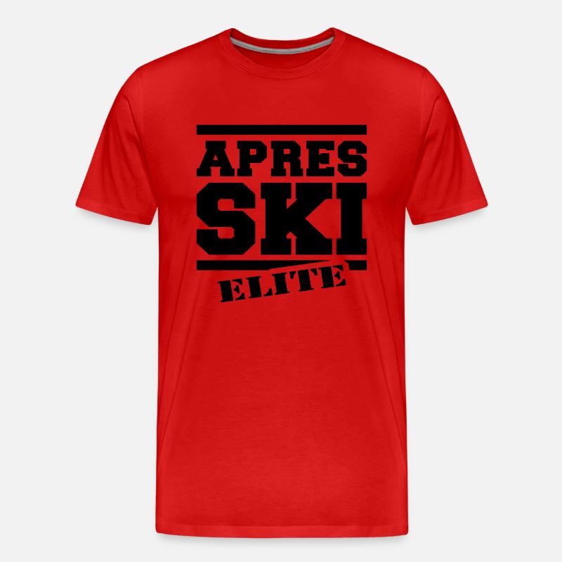Après-Ski-Elite - Männer Premium Bio T-Shirt - Rot