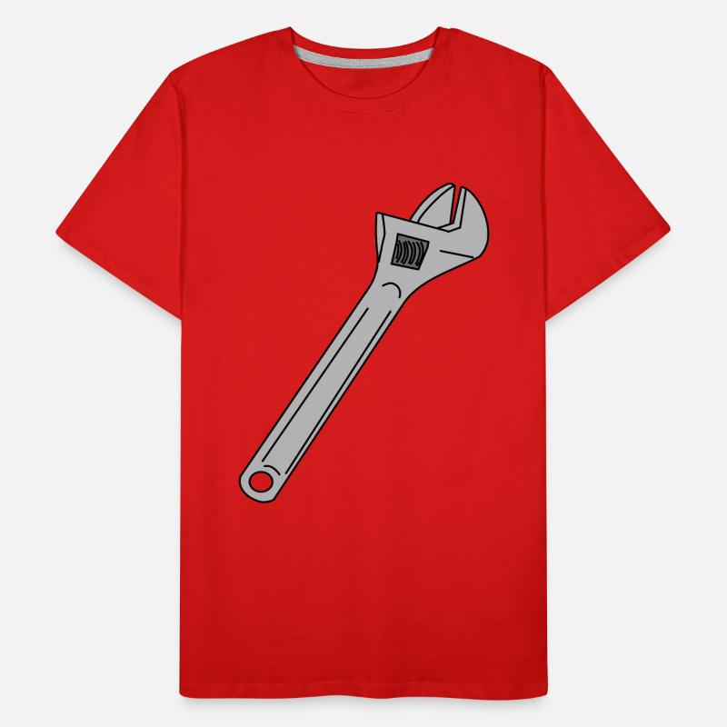 Clé à molette Clé à molette Anglais T-shirt bio Premium Homme