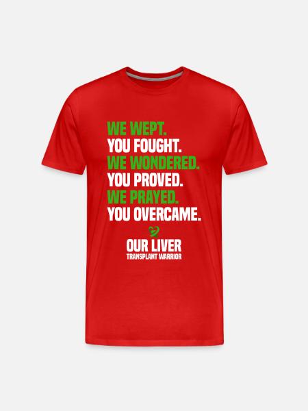 Leberspender - Männer Premium Bio T-Shirt - Rot