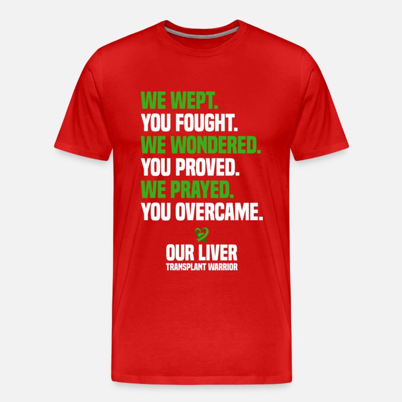 Leberspender - Männer Premium Bio T-Shirt - Rot
