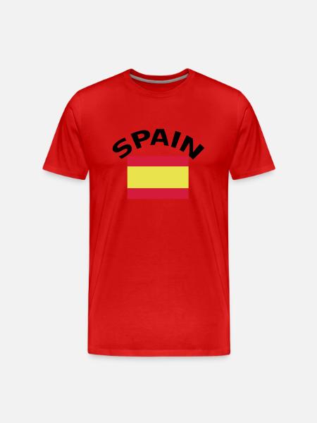 Spain - Men's Premium Organic T-Shirt - red