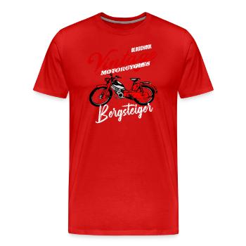 Zündapp Bergsteiger MD 25 Mofa Kult - Männer Premium Bio T-Shirt - Rot - Vorne - Damien (186cm)