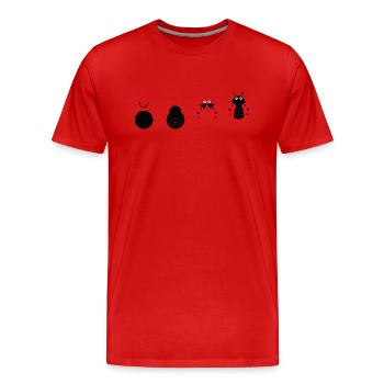 Meca Cox - Tierische Schönheit Marienkäfer Konstruktion - Männer Premium Bio T-Shirt - Rot - Vorne - Damien (186cm)