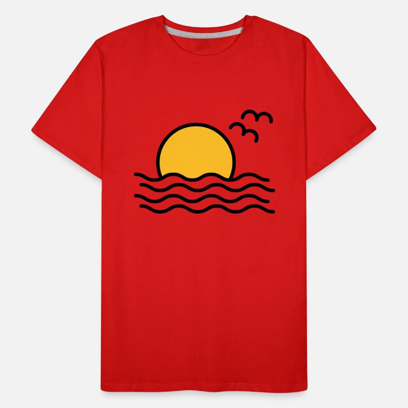 Coucher de soleil T-shirt bio Premium Homme
