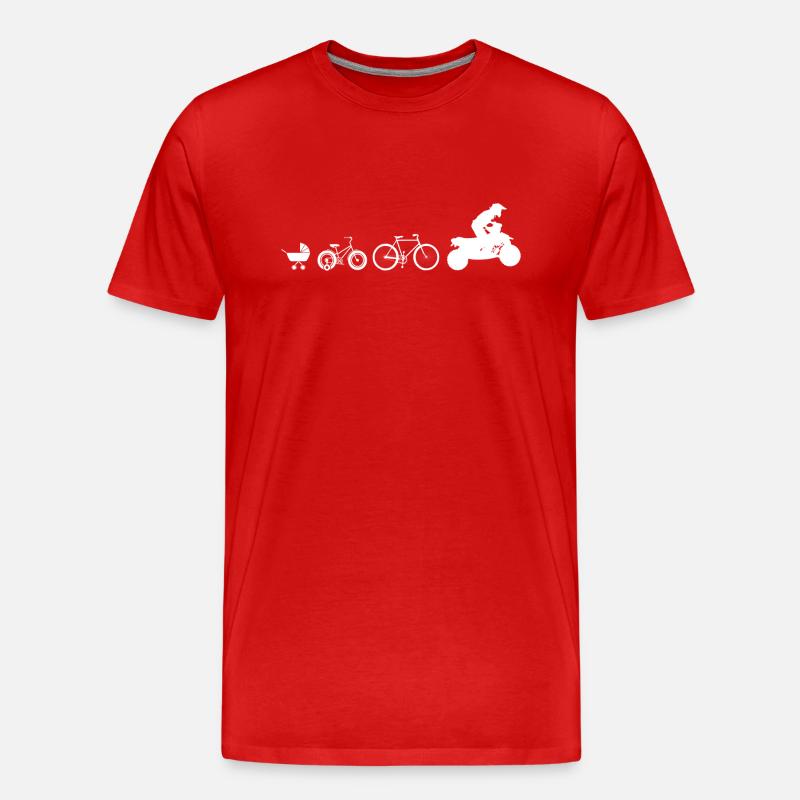 Quad ATV Offroad Evolution - Men's Premium Organic T-Shirt - red