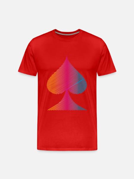 Poker Gift Idea - Men's Premium Organic T-Shirt - red
