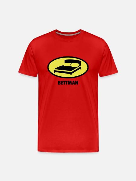 Bettman - Männer Premium Bio T-Shirt - Rot