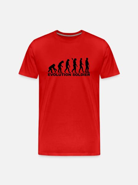 Evolution Soldier - T-shirt bio Premium Homme - rouge