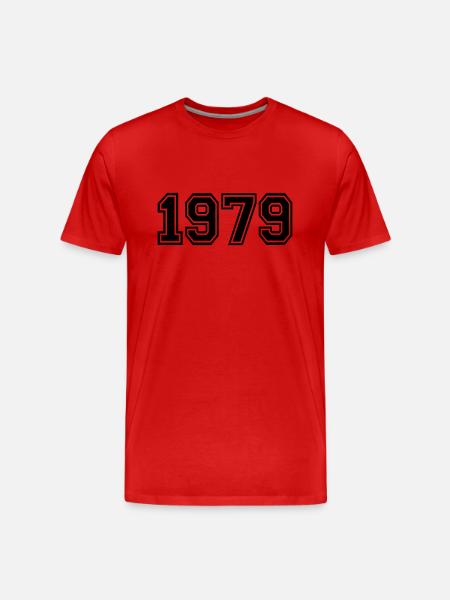 1979 - Männer Premium Bio T-Shirt - Rot