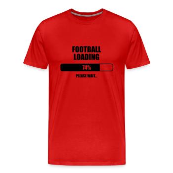 Football - Fußball - Fútbol - Calcio - Foot - Cool - T-shirt bio Premium Homme - rouge - Devant - Damien (186cm)