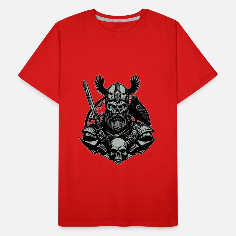 Vikings avec épée T-shirt bio Premium Homme