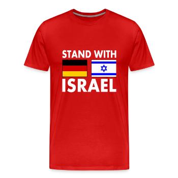 Israel - Männer Premium Bio T-Shirt - Rot - Vorne - Damien (186cm)