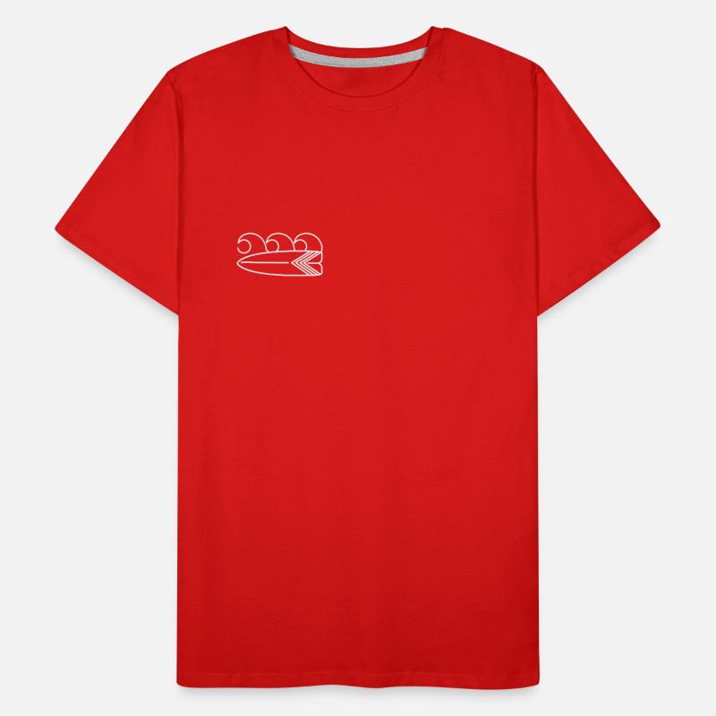 Planche de surf T-shirt bio Premium Homme