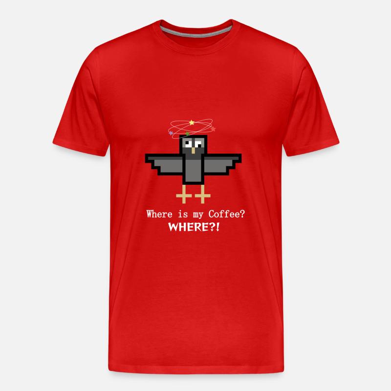 Kaffee-Taube - Männer Premium Bio T-Shirt - undefined