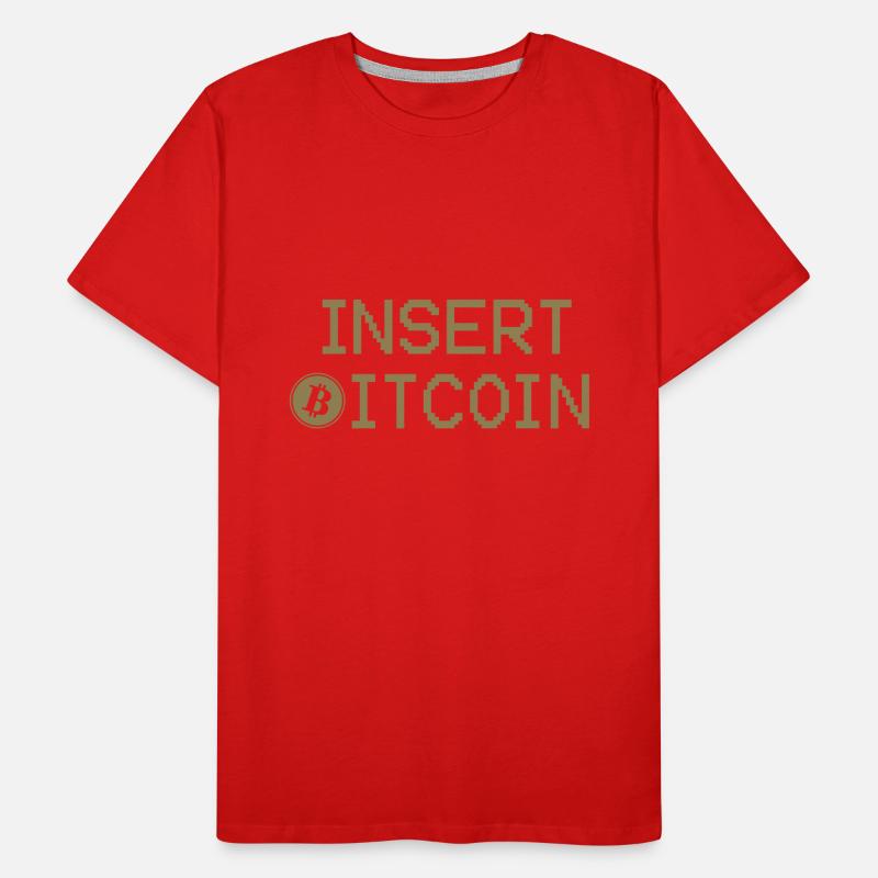 Introduce Bitcoin here Men's Premium Organic T-Shirt