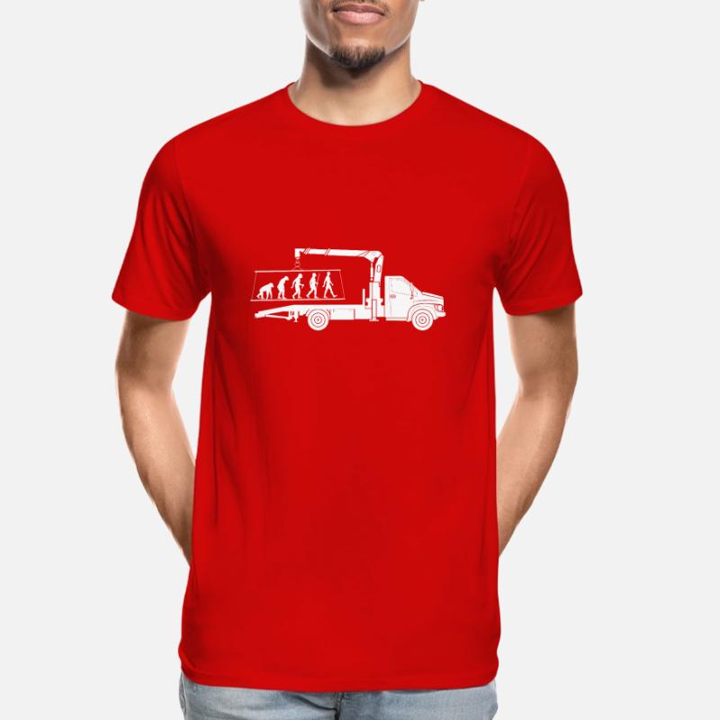 Abschlepper Evolution Silhouette Minimalistisch Männer Premium Bio T-Shirt