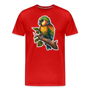 Beauté audacieuse - T-shirt bio Premium Homme - rouge - Devant - Damien (186cm)