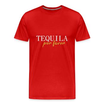 Tequila Por Favor Liqour Gift - Men's Premium Organic T-Shirt - red - Front - Damien (186cm)