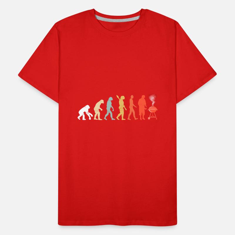 Barbeque Evolution BBQ Lover Grilling Meat Grill Men's Premium Organic T-Shirt