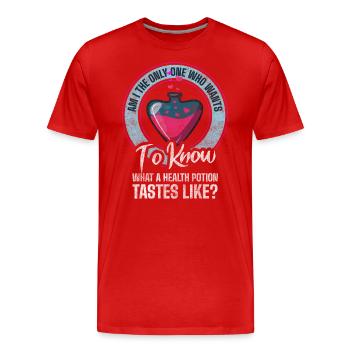 Chemie Kräuter Okkult Wissenschaft - Männer Premium Bio T-Shirt - Rot - Vorne - Damien (186cm)