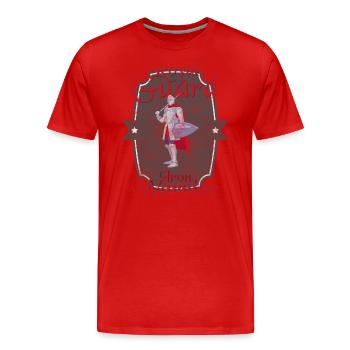 Sword Nobility - Men's Premium Organic T-Shirt - red - Front - Damien (186cm)