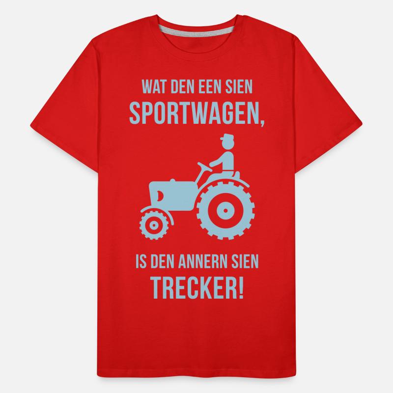 Dat is mien Trecker! (Plattdeutsch / Plattdüütsch) Männer Premium Bio T-Shirt